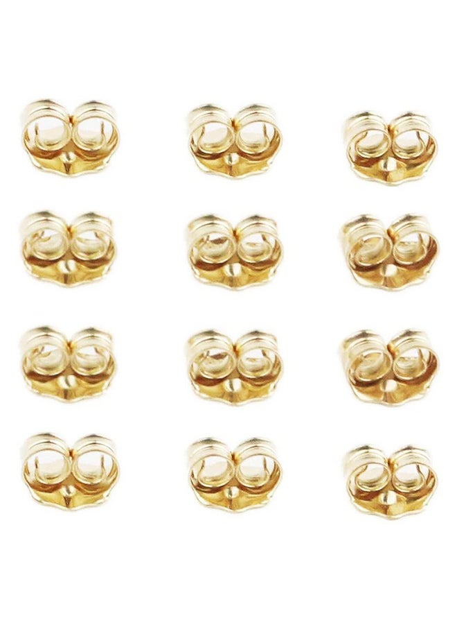Orgrimmar Orgrimmar 14K Gold Earring Backs Yellow Ear Locking for Stud Ear Rings (6 Pairs)  - Image 1