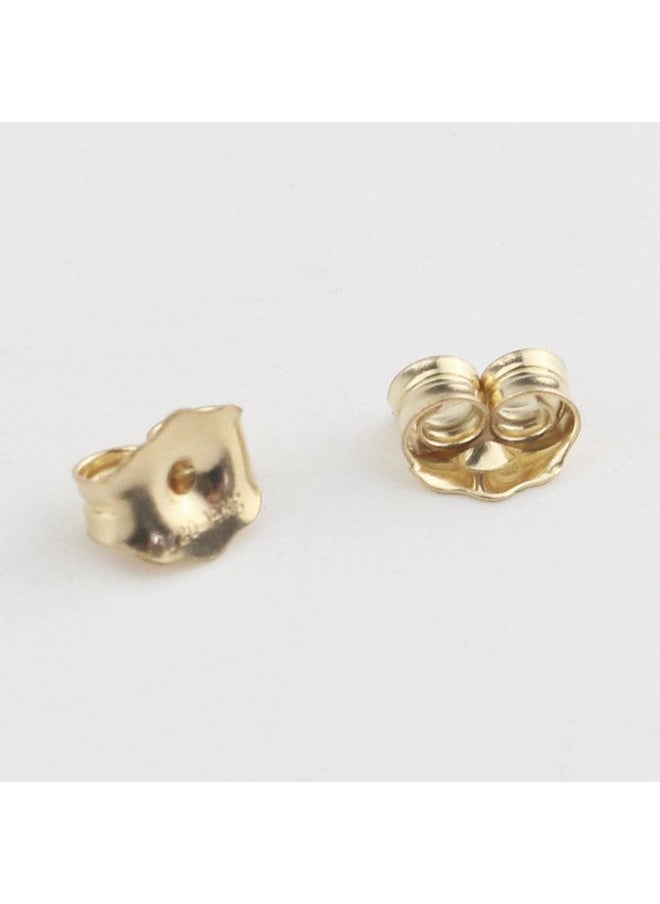 Orgrimmar Orgrimmar 14K Gold Earring Backs Yellow Ear Locking for Stud Ear Rings (6 Pairs)  - Image 4
