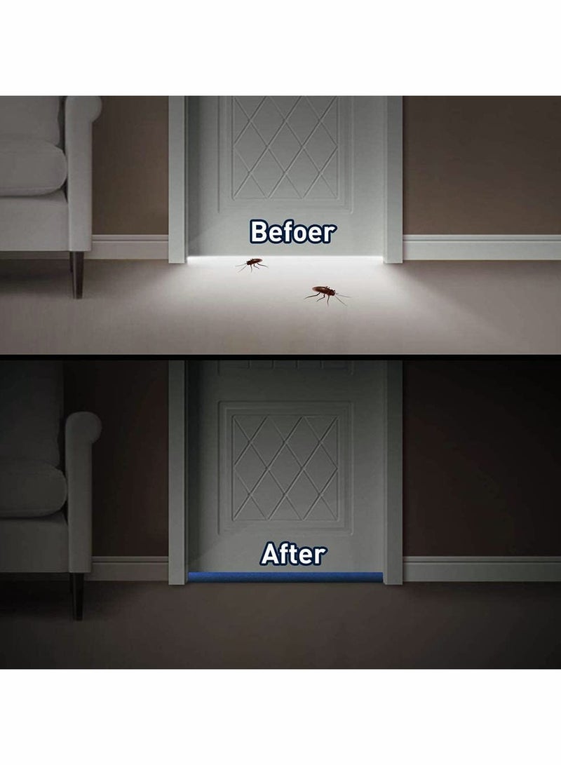 Under Door Draft Stopper Draft Stopper for Bottom of Door Easy Install Draft Stoppers Strong Under Door Seal Reduce Noise Sound Light Cold Air  - Image 3