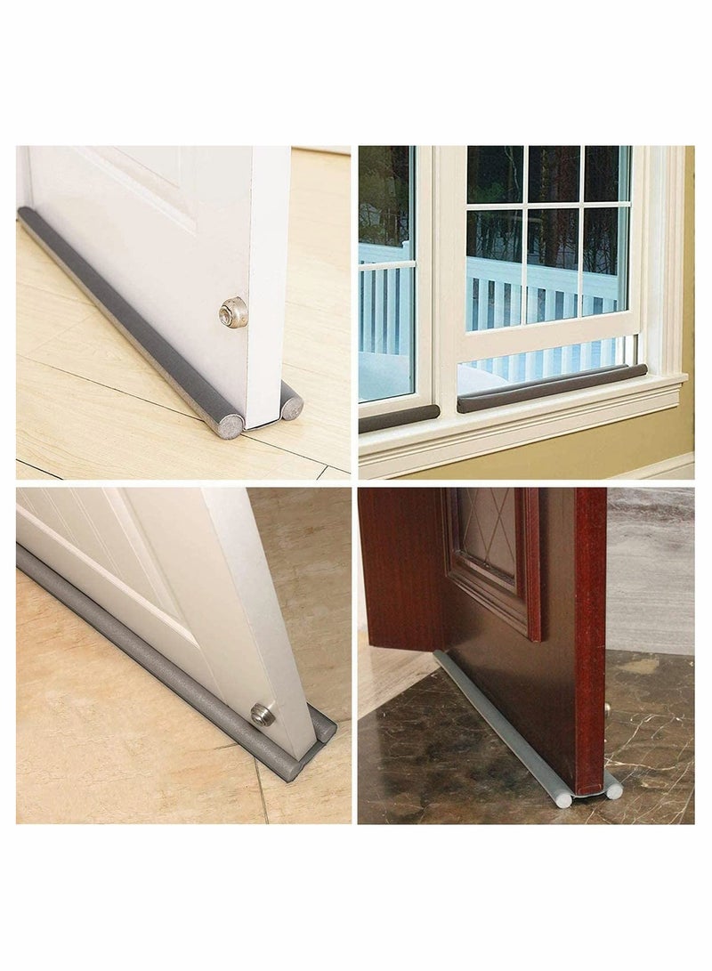 Under Door Draft Stopper Draft Stopper for Bottom of Door Easy Install Draft Stoppers Strong Under Door Seal Reduce Noise Sound Light Cold Air  - Image 5