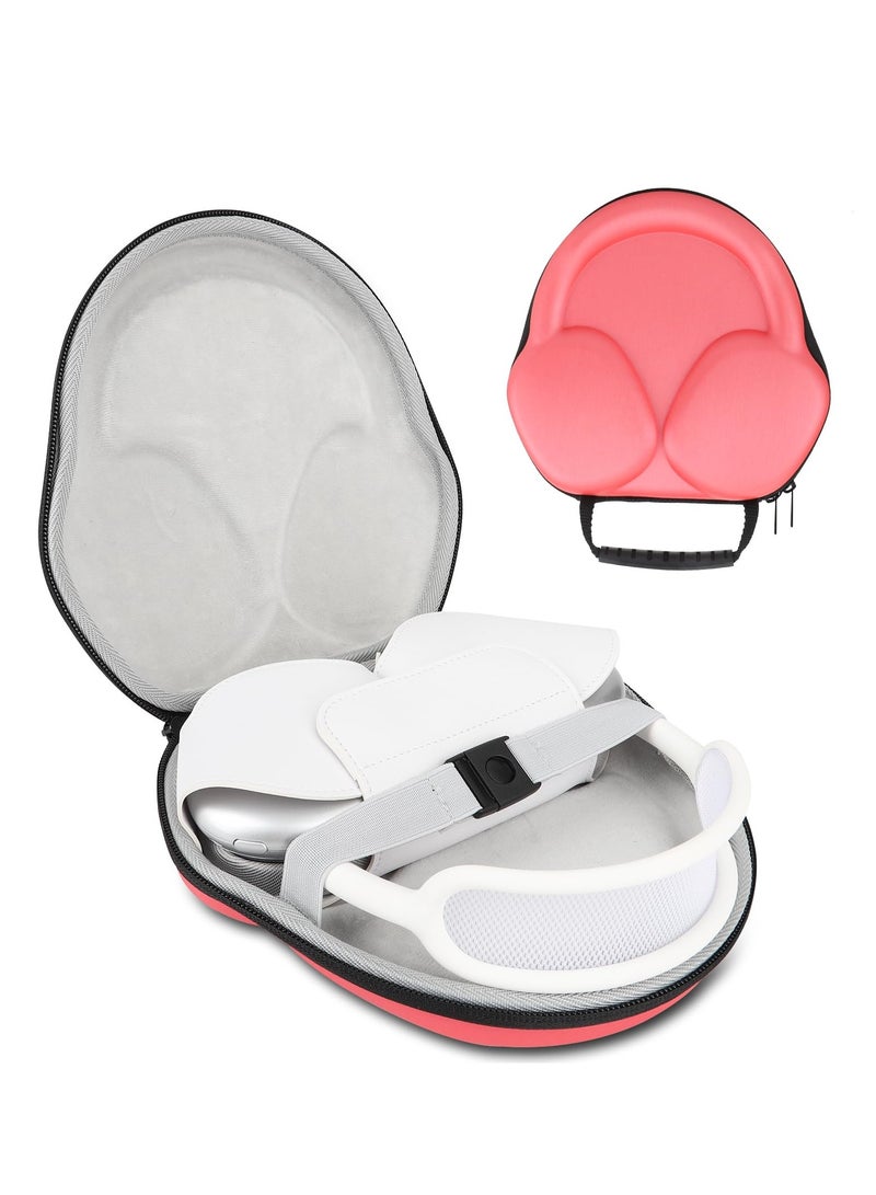 Waterproof Hard Case for AirPods Max, Smart Sleep Mode Protective Shell, Portable Travel Storage Bag for Apple AirPods Max Accessories, Red - Image 1