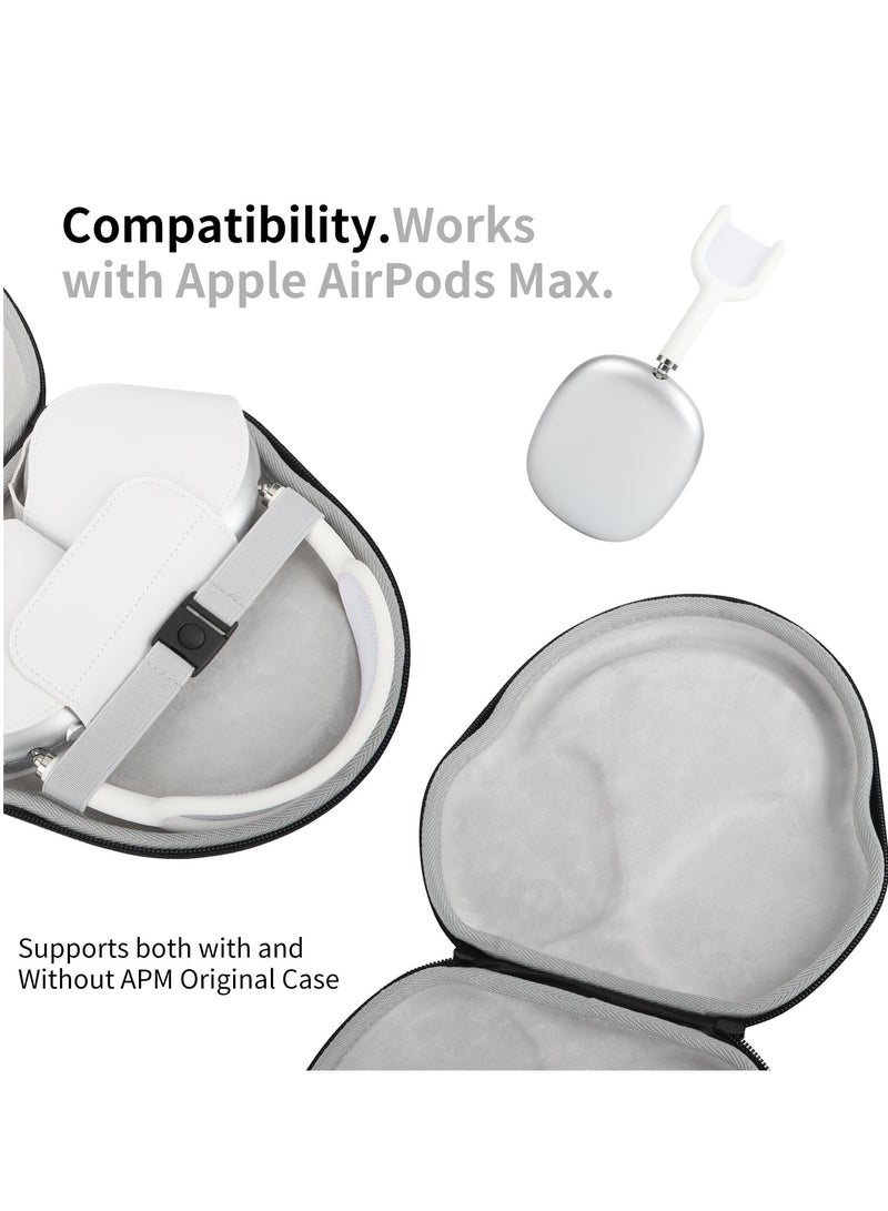 Waterproof Hard Case for AirPods Max, Smart Sleep Mode Protective Shell, Portable Travel Storage Bag for Apple AirPods Max Accessories, Red - Image 5