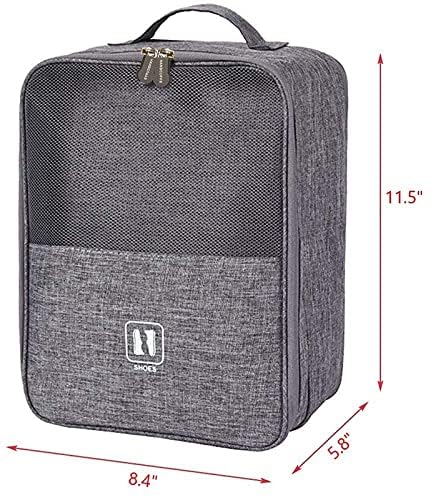Handcuffs Shoe Bags | Travel Pouch | Footwear Organiser | Storage | Sandal | Slipper | Portable Bag | Travelling | Packing Accessories (Grey, Pack of 2) - Image 4
