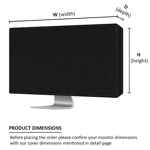 INF Dust Proof Water Proof Washable LCD / LED Monitor Cover for Apple iMac 21.5 Inch (Black) - Image 4