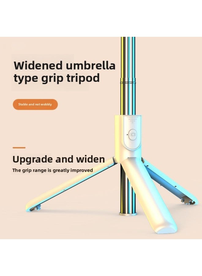 Loquat Mobile Phone Selfie Stick Mobile Phone Universal Shooting Bracket 360 Degree Rotating Mobile Phone Live Bluetooth Camera Artifact-Color:【r1sl】white Beauty Double Lamp Model-rull Sheng 1.7m  - Image 4