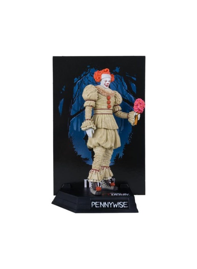 McFarlane Toys Movie Maniacs Pennywise Flashback Gold Label Collectible Figure - IT: Welcome to Derry - Image 4