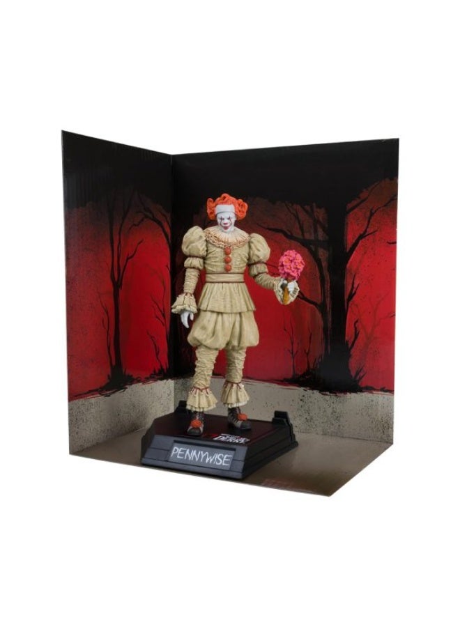 McFarlane Toys Movie Maniacs Pennywise Flashback Gold Label Collectible Figure - IT: Welcome to Derry - Image 2