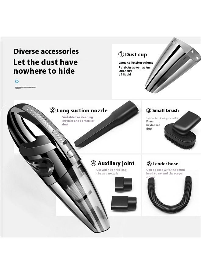 Generic Hand Held Vacuum, Wireless Vacuum Cleaner Powerful Cyclone Suction Home Portable Handheld Vacuum Cleaning Mini Cordless Vacuum Cleaner  - Image 2