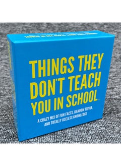 I Should Have Known That! Full English Board Game Card-Color:Things They Don't Teach You In School
