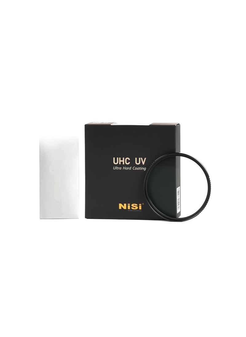 NiSi NiSi UV Filter HUC (Ultra Hard Coating) Protection Filter, 18 Multi-Layer Coatings UHD, Ultra Hard Nano Coating, Hydrophobic, Scratch Resistant Ultra-Slim (49mm)  - Image 1