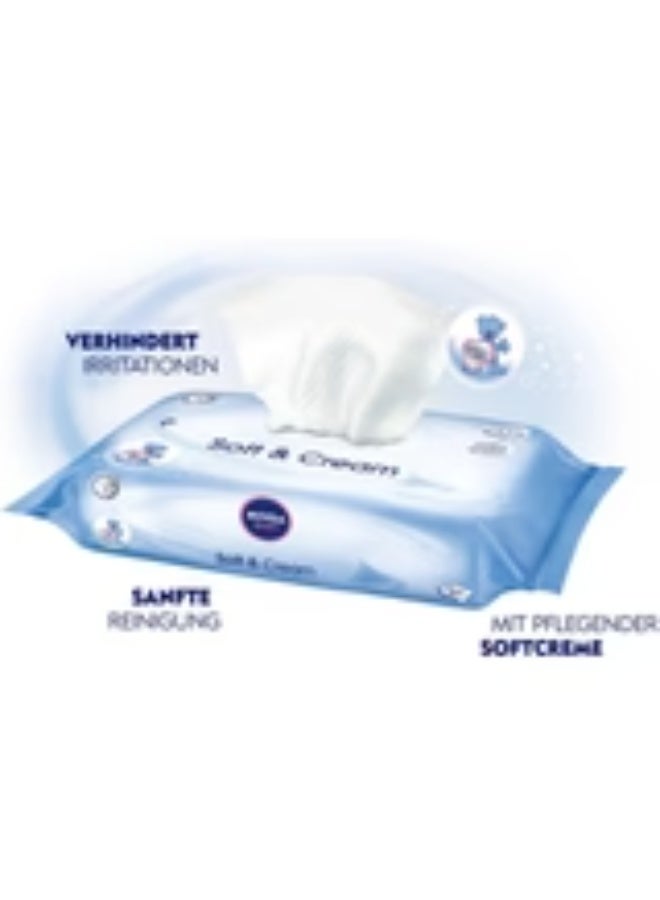 نيفيا مناديل نيفيا المبللة بكريمة النعام، 63 منديل - Image 1