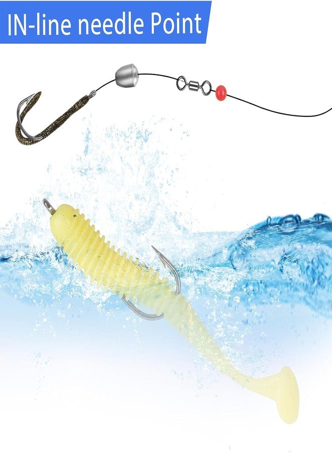 VATEICO Aberdeen Hook Set,150pcs Fishing Hooks Long Shank Offset Hook Light Wire Fish Hook High Carbon Steel Freshwater Bass Catfish Trout Mix Color Small Size - Image 5