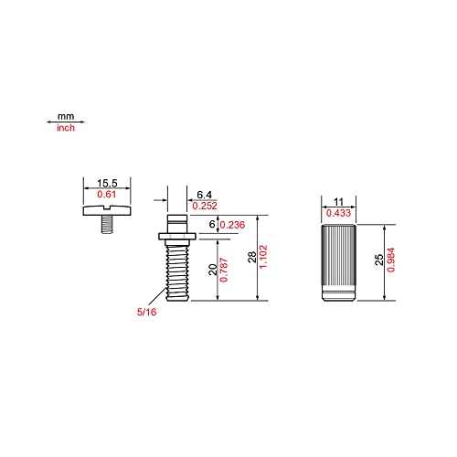 Tonepros Tone Pros Bridge Parts (SPRS2-N) - Image 2