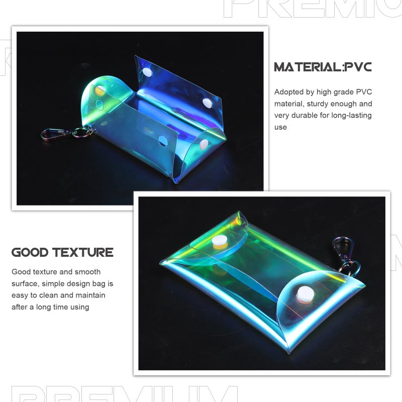 Coin Purse with Hook for Secure Storage and Easy Access, Durable PVC Construction - Image 5