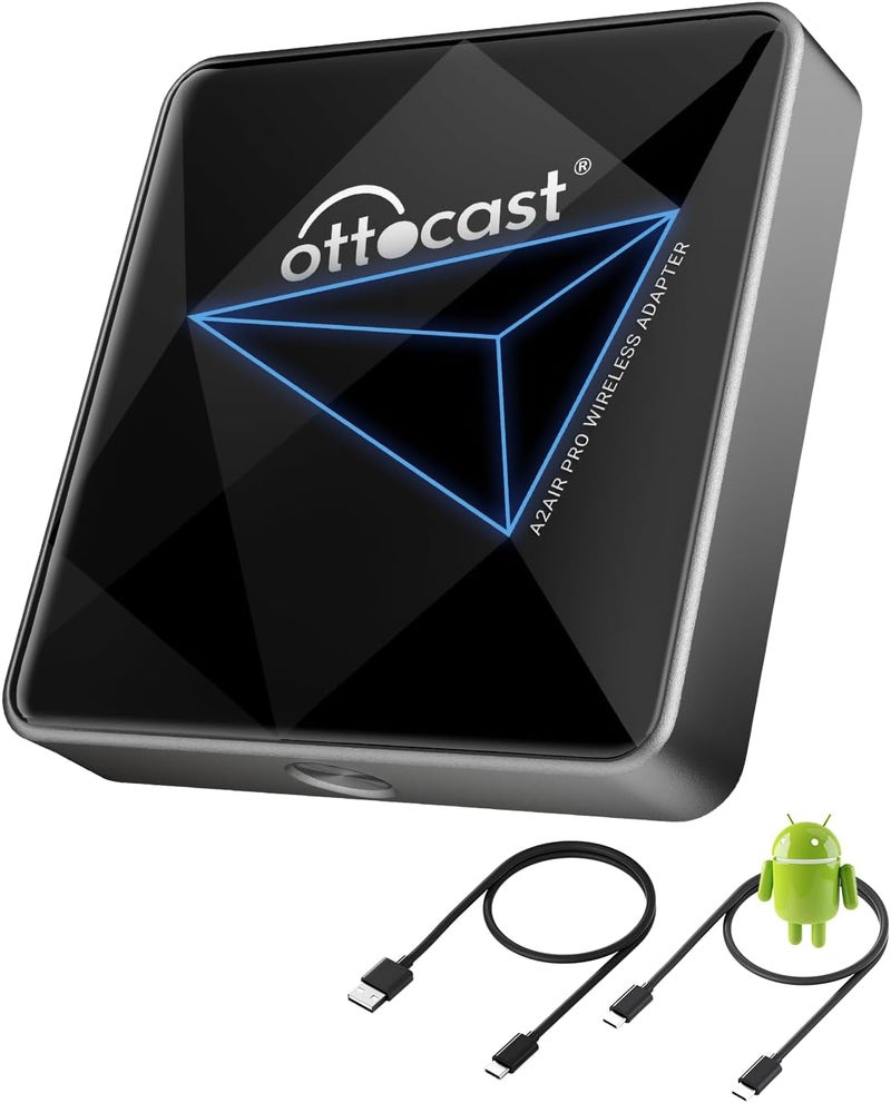 OTTOCAST A2Air Pro Wireless Android Auto Adapter - 2023 Upgrade for Easy Wireless Connectivity - Image 1