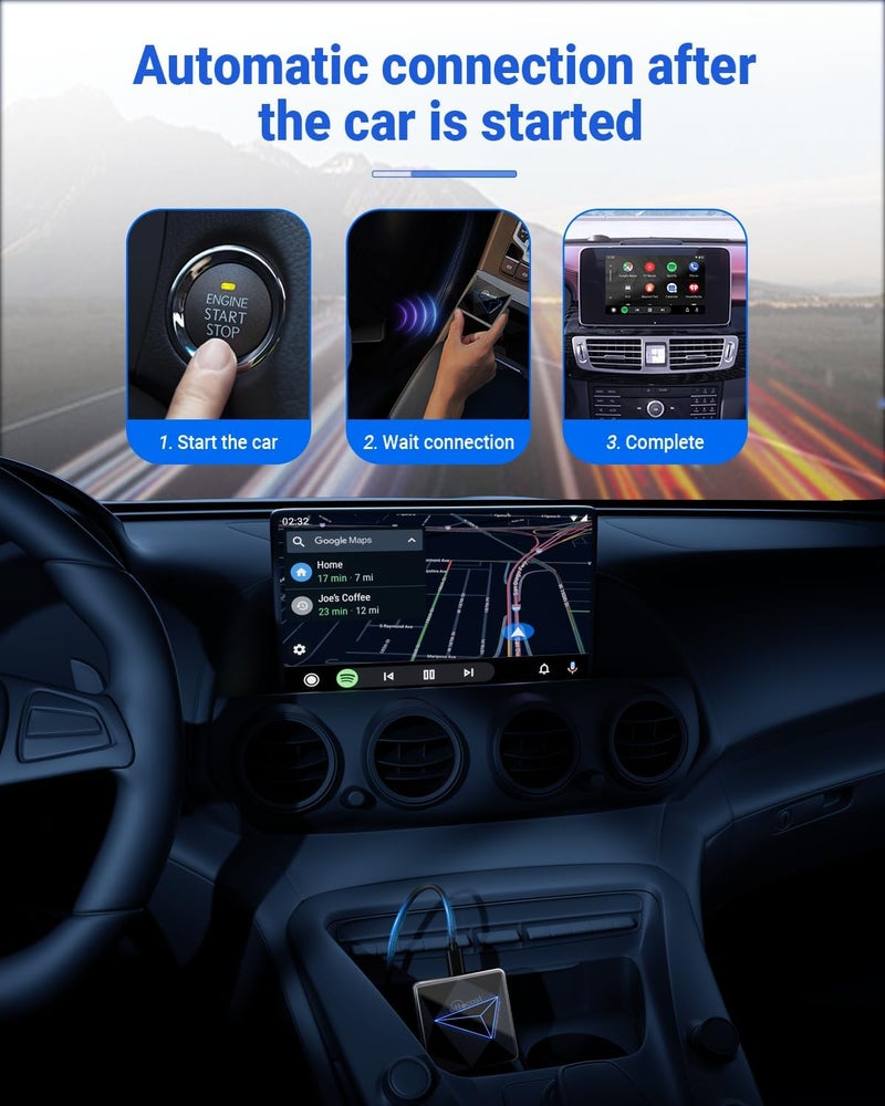 OTTOCAST A2Air Pro Wireless Android Auto Adapter - 2023 Upgrade for Easy Wireless Connectivity - Image 4