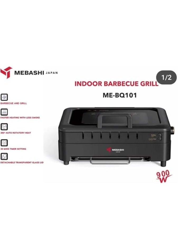 ميباشي Mebashi ME-BQ101 Indoor Barbeque Grill, Black - Image 1