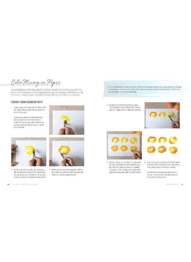 Go with the Flow Painting: Step-by-Step Techniques for Spontaneous Effects in Watercolor - Create Expressive Flowers, Animals, Food, and More  - Image 4