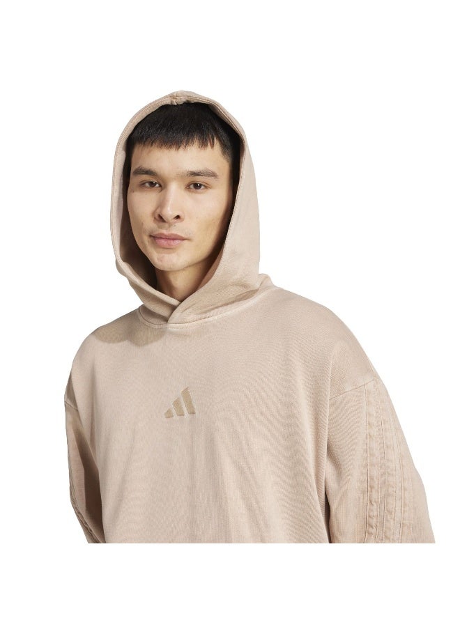 Adidas M A Szn W Ft Hd Brown Hooded Sweat Sweatshirts For Men - Image 4