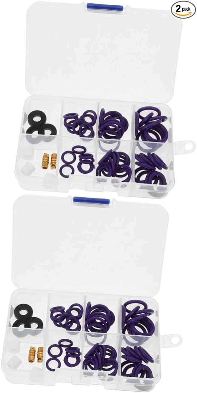 Automotive Air Conditioning Seal Assortment Kit 2 Sets for Maintenance and Repair Easy Installation - Image 1