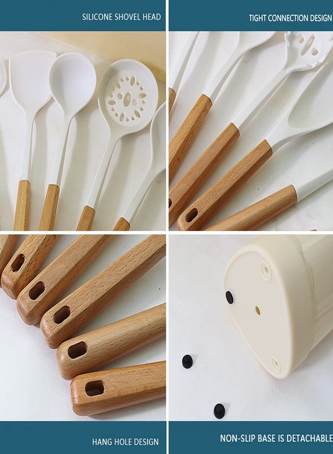 Snplowum 1Pcs Comfortable Wood Handle Fish Spatula Non-Stick, Rubber Duckbill Spatula Fish For Frying Cooking Flipping, Lightweight But Sturdy Wide Thin Flipper - Image 5