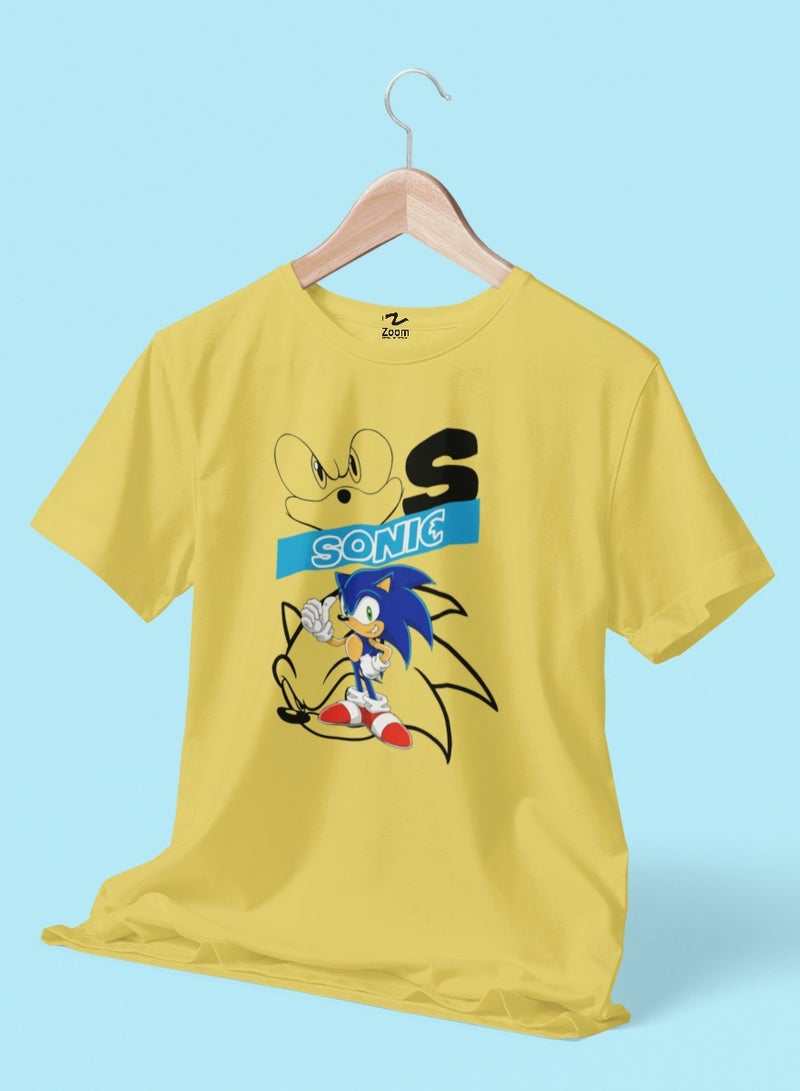ZOOM SONIC 3D LINE ART - KIDS T-SHIRT DESIGN