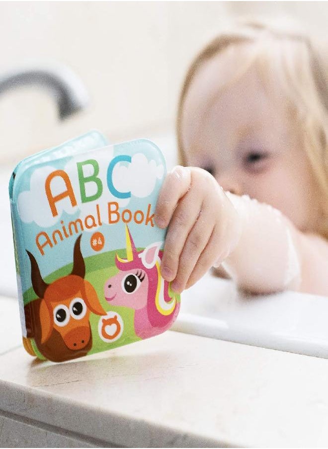 BabyBibi Floating Baby Bath Books. Kids Learning Bath Toys. Waterproof Bathtime Toys for Toddlers. Kids Educational Infant Bath Toys.(Set of 4: ABC Animal Bath Books)  - Image 3