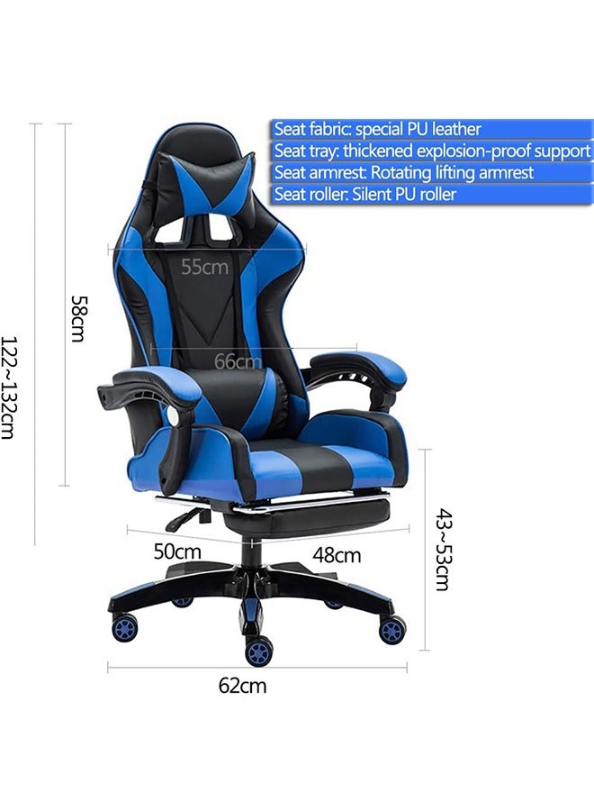 Generic Gaming Chair  Racing Style Office Chair Durable Leather Seat 360° Upto 120 Kg  - Image 2