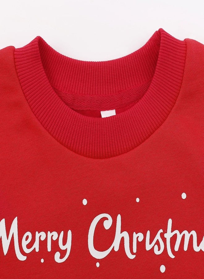 NUBEEHOHO Toddler Boy Girl Sweatshirt Christmas Santa Cartoon Pullover Top Baby Long Sleeve Xmas Winter Sweater 8280-5T - Image 3
