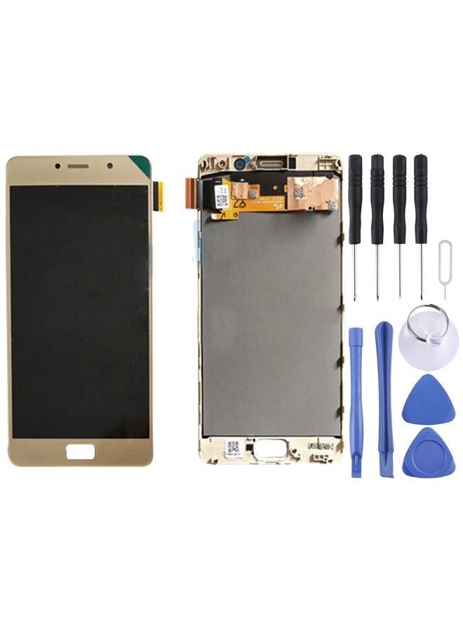 إيروريكس شاشة LCD بديلة OEM لهاتف Lenovo Vibe P2 / P2a42 / P2c72 مع محول رقمي كامل مع إطار ذهبي - Image 1