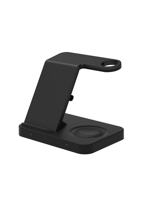 F16 Wireless Charger 5 in 1 Wireless Charging Station for Multiple Devices 15W Fast Charging Dock Stand Replacement for iOS/Samsung Smartphone Smartwatch Series Earbuds
