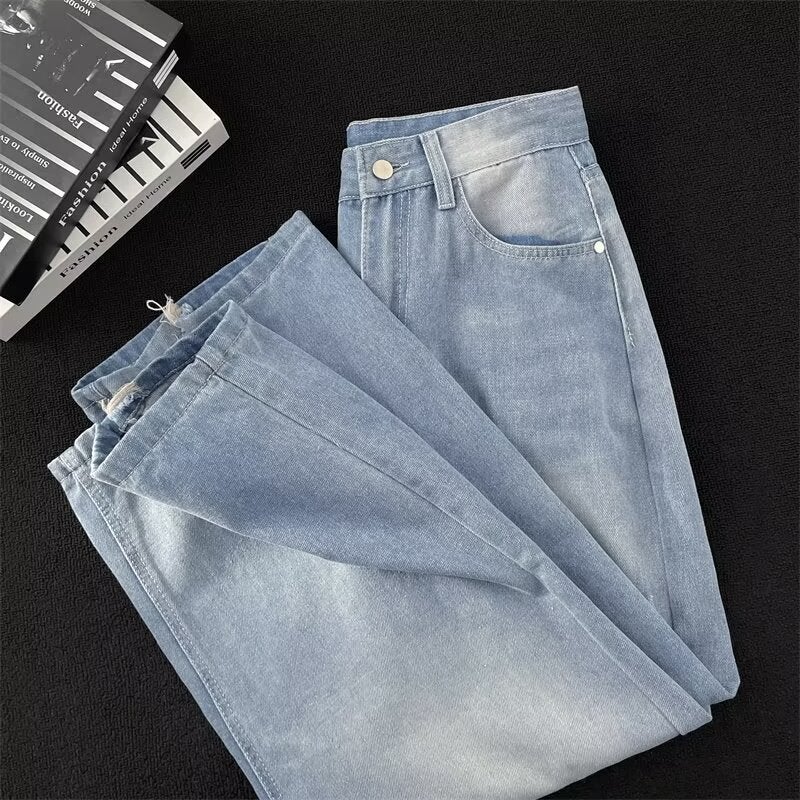 Unisex Classic Denim Jeans Loose Fit Daily Outdoor Wear - Image 4