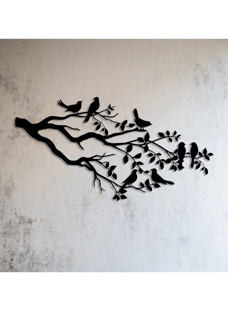 هوم جاليري لوحة جدارية على شكل طيور على فرع 120x60  - Image 2