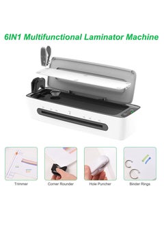 Y&D Laminator Machine Set, Laminating for A4/A5/A6, 9 Inches Max Width Thermal Laminator, Quick Warm-Up, Cold and Hot Laminating, with Paper Trimmer Corner Rounder 12 Pouches  - Image 3