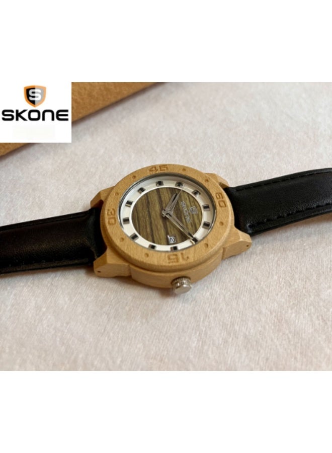 SKONE Each Piece Is A Unique Wooden Dial Watch - Image 1
