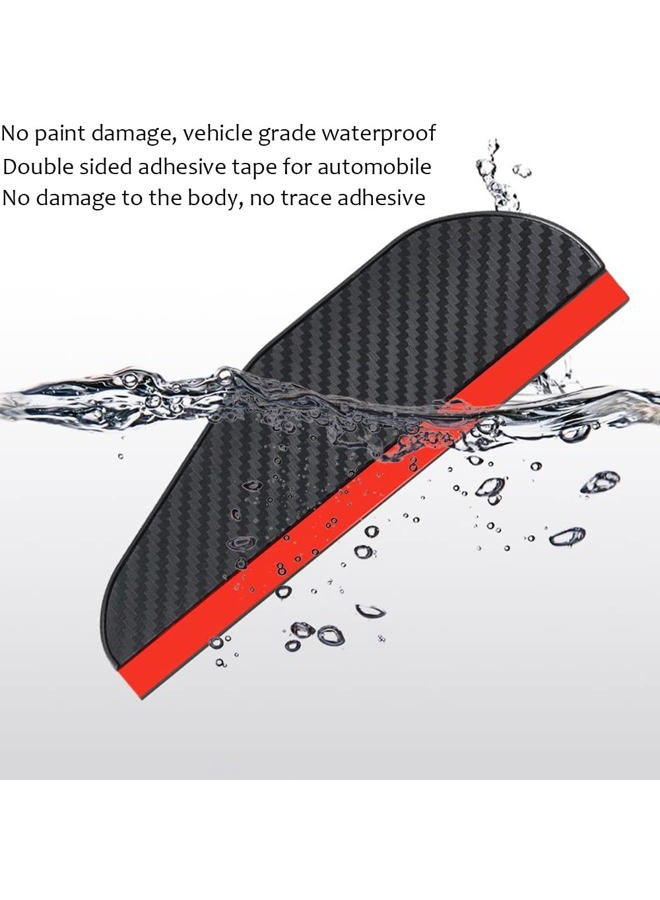 Pincuttee Mirror Rain Visor Eyebrow, Side Mirror Rain Guards, Covers for Car Uniservial Fit 2 Pack - Image 4
