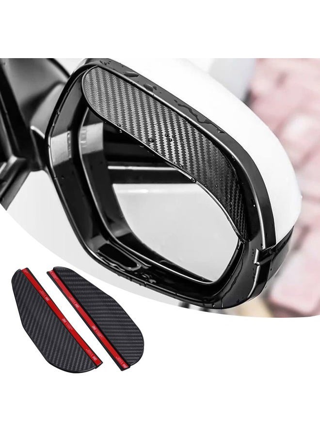 Pincuttee Mirror Rain Visor Eyebrow, Side Mirror Rain Guards, Covers for Car Uniservial Fit 2 Pack - Image 1