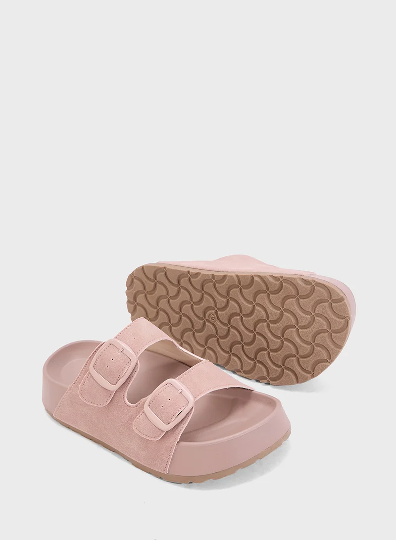 Ginger Casual Double Strap Slide