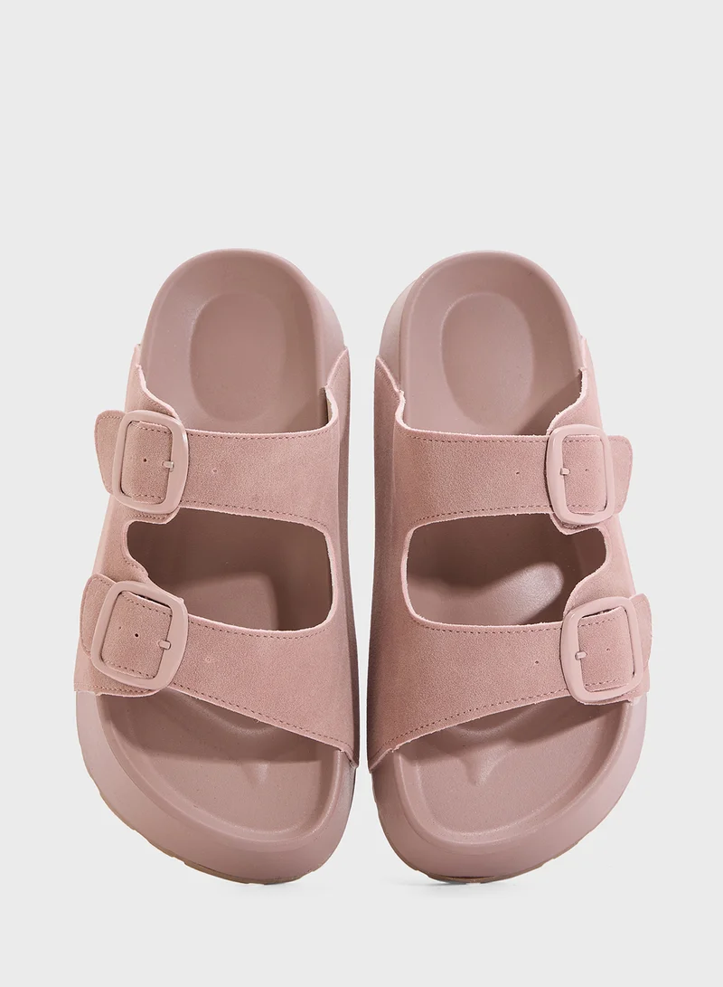 Ginger Casual Double Strap Slide