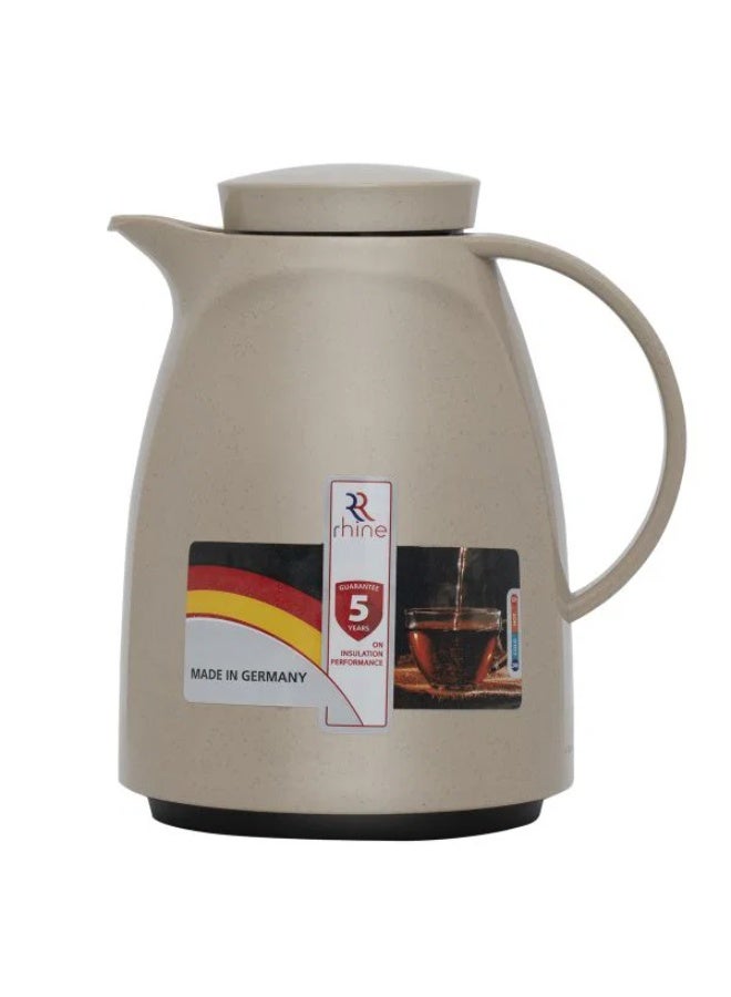 RHINE Thermos, 350 ml, glass inner container, plastic outer shell - brown - Image 1