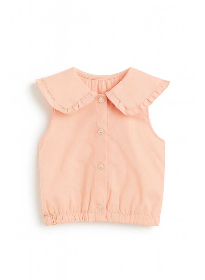 Nanaz Girl Ruffle Cole Blouse - Image 1