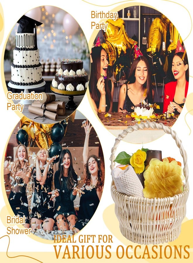 FuWeave 12 Pcs Bath Loofah Shower Sponge 50g Body Back Scrubber Soft Mesh Shower Puffs Exfoliating Loofa for Men Women Bath Accessories Cleaning Tool(Gold) - Image 5