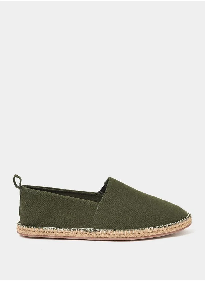 Styli Canvas Espadrille with Contrast Jute Sole