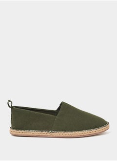 Canvas Espadrille with Contrast Jute Sole