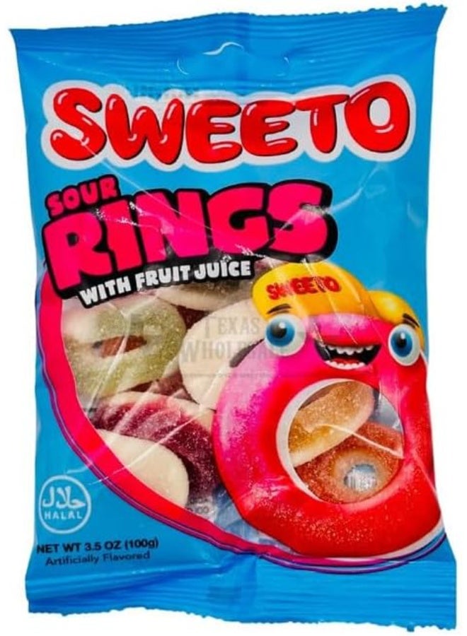 سويتو حلقات جيلي حامضة من سويتو مع عصير الفواكه 70 جم - Image 3