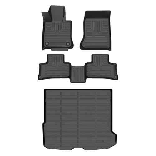 HAFIDI® Floor Mats & Cargo Liner Set Fit for 2023-2026 Mercedes Benz GLC& GLC 300 & 350e & 43 AMG (Not Coupe), All Weather Protection TPE Anti-Slip Car Full Set Floor Liners Custom Accessories - Black - Image 1