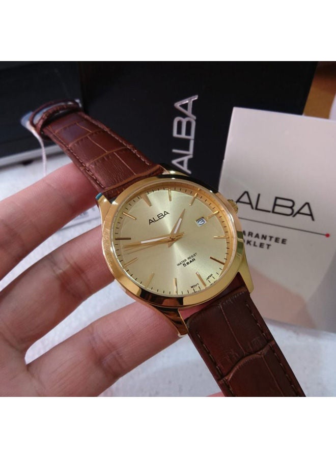 Alba ساعة تناظرية جلدية AS9M36X - Image 2