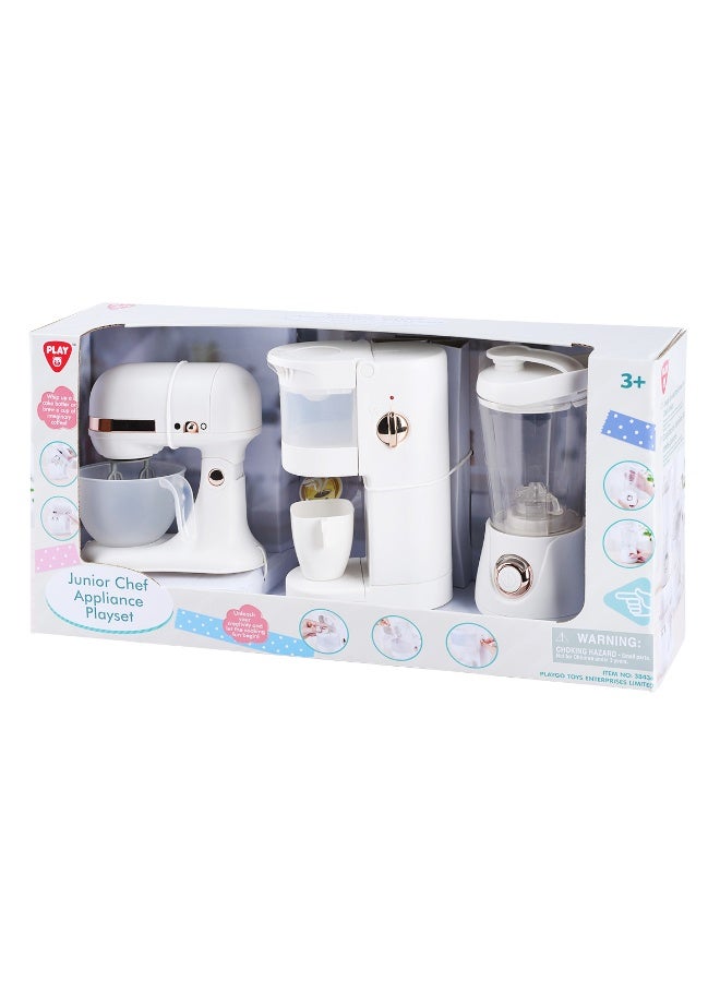 PlayGo Junior Chef Kitchen Appliance Playset (White) - Image 1