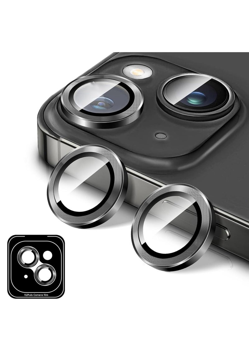Raxoom "Camera Lens Protector for iPhone 16/16 Plus â€“ Tempered Glass Cover with Automatic Alignment Metal Rings and HD Anti-Scratch Protection" - Image 1