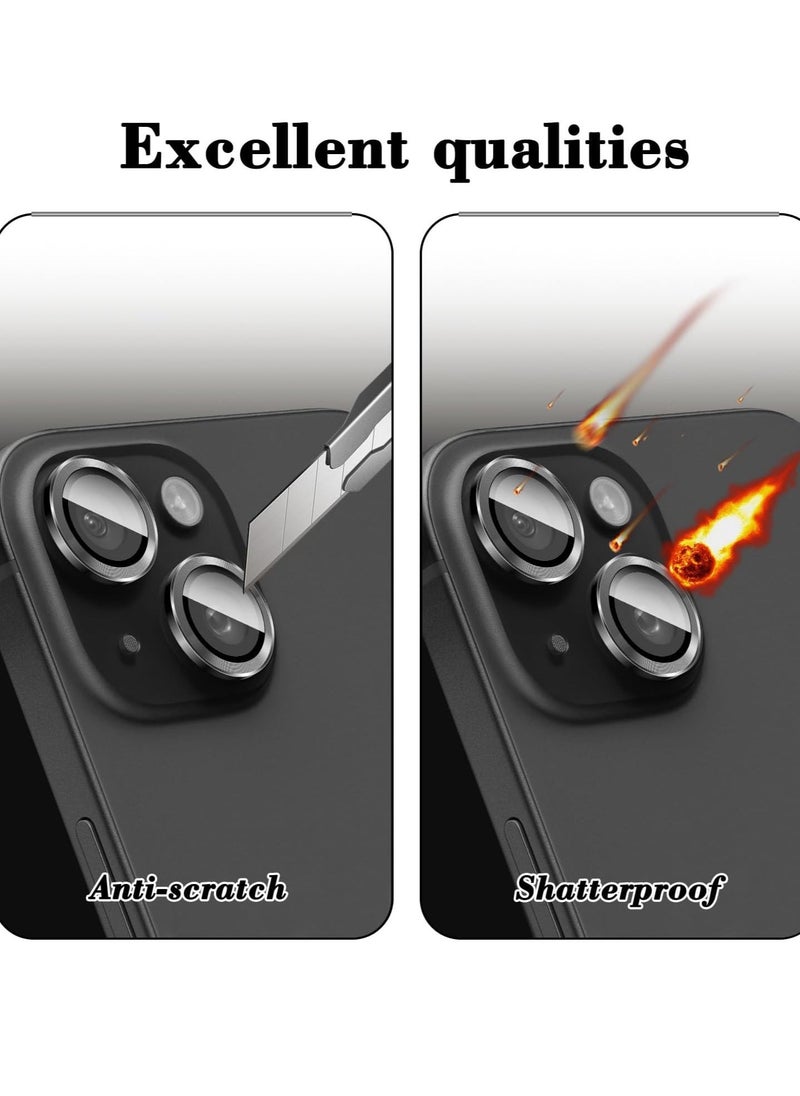 Raxoom "Camera Lens Protector for iPhone 16/16 Plus â€“ Tempered Glass Cover with Automatic Alignment Metal Rings and HD Anti-Scratch Protection" - Image 4